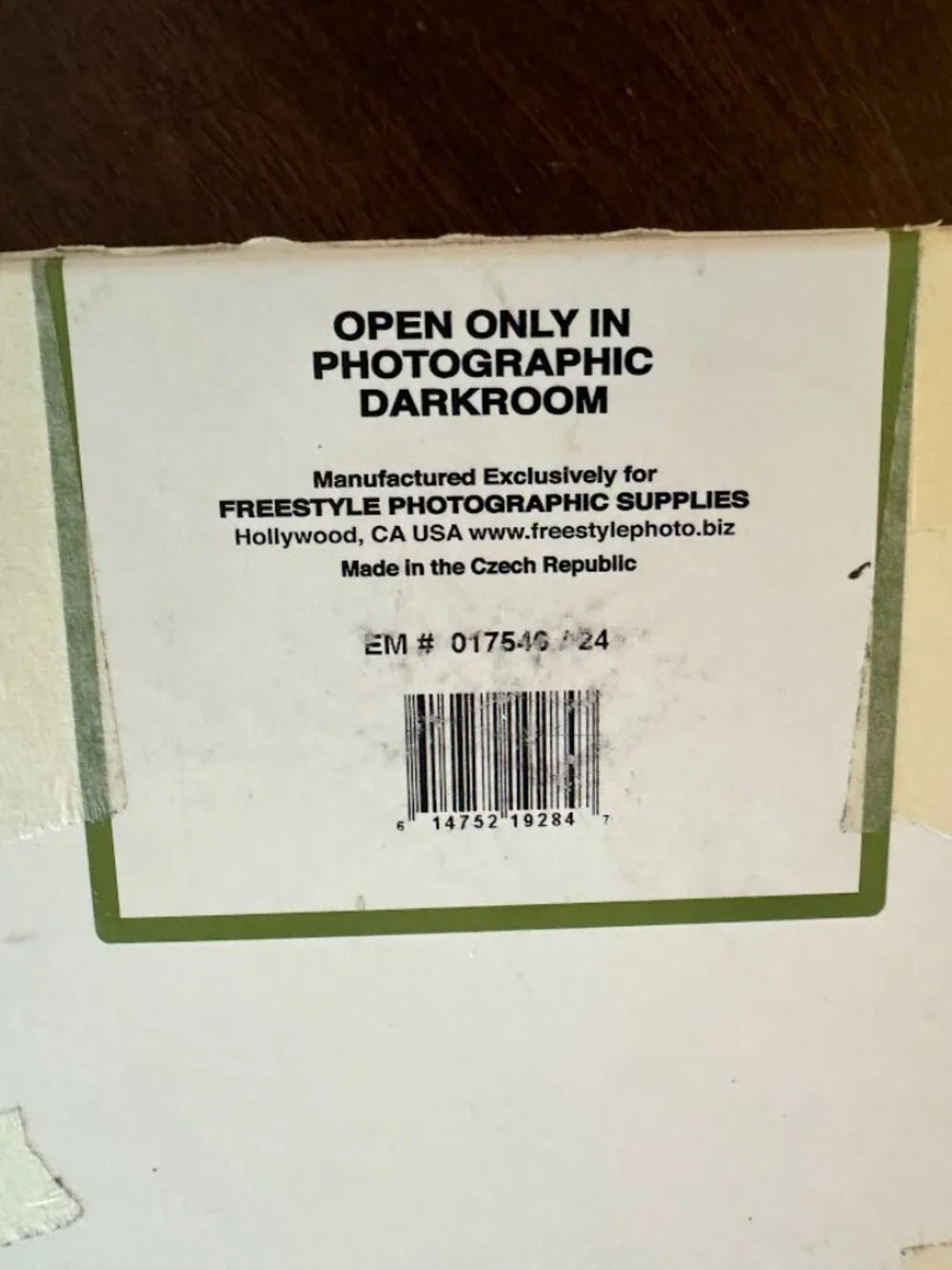 Arista EDU Ultra Photographic Paper FB VC Fine-Grain Matte 100 -partially used